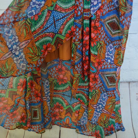 Like New Floor Length Floral Dress - Picture 5 of 5